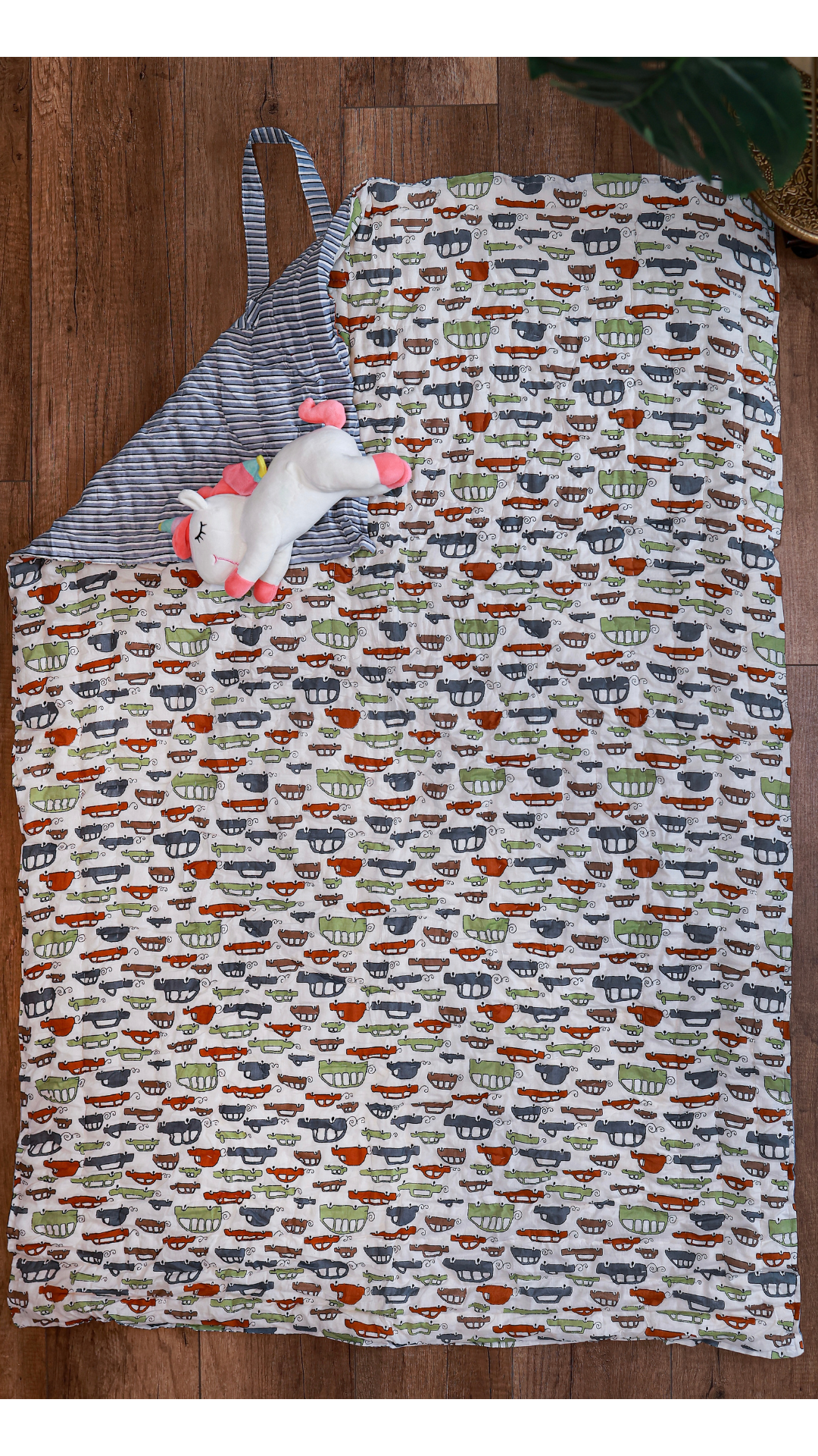 Carry On Blankets- Car Print- 100 % cotton blankets for Kids